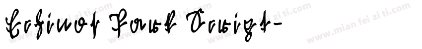 Echinos Park Script字体转换